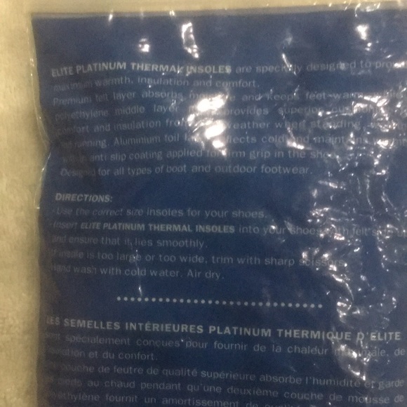 🔥NWT🔥Elite Platinum Thermal Insoles Unisex - Picture 4 of 7